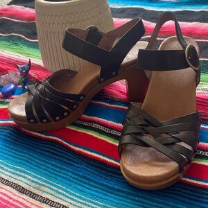 Black Dansko Strap Sandals